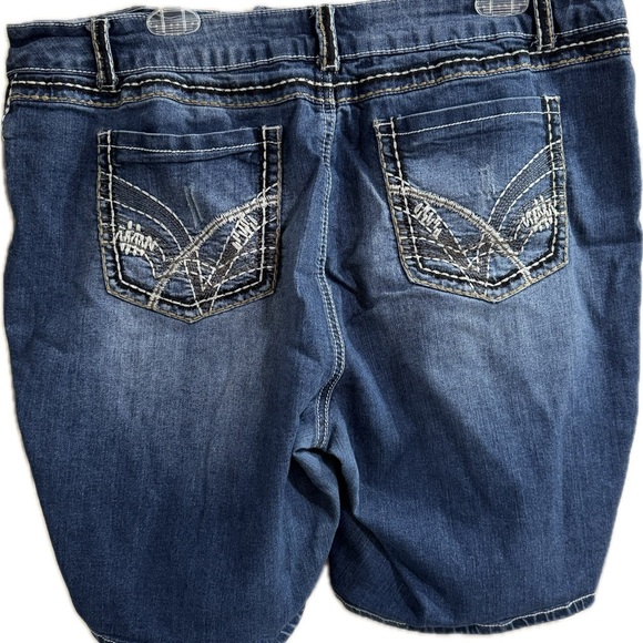 Cato Dark Blue Jean Shorts - Picture 2 of 4